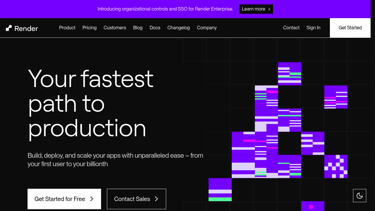 A screenshot of Render