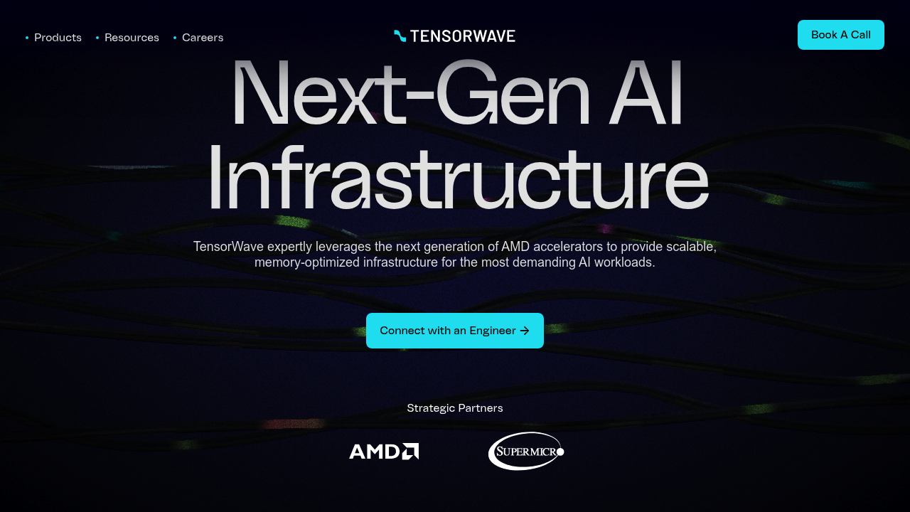 A screenshot of Tensorwave